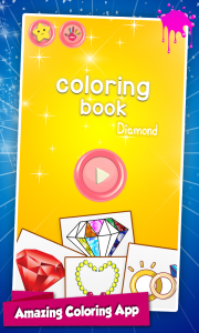 اسکرین شات برنامه Diamond Glitter Coloring Book 1