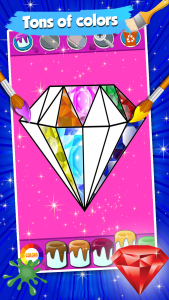 اسکرین شات برنامه Diamond Glitter Coloring Book 4