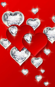 اسکرین شات برنامه Diamond Hearts Live Wallpaper 3