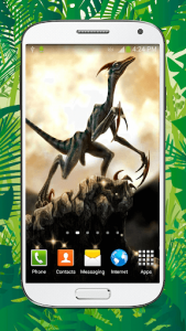 اسکرین شات برنامه Dinosaur Live Wallpaper HD 6
