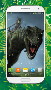 اسکرین شات برنامه Dinosaur Live Wallpaper HD 3
