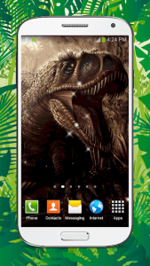 اسکرین شات برنامه Dinosaur Live Wallpaper HD 2