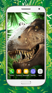 اسکرین شات برنامه Dinosaur Live Wallpaper HD 1