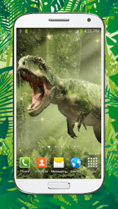 اسکرین شات برنامه Dinosaur Live Wallpaper HD 5