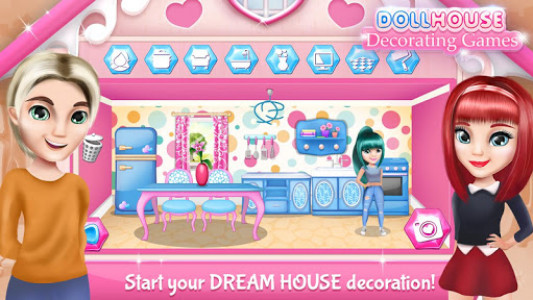 اسکرین شات برنامه Dollhouse Decorating Games 4