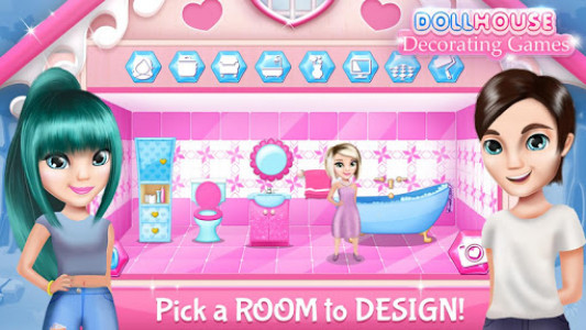 اسکرین شات برنامه Dollhouse Decorating Games 2