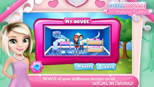 اسکرین شات برنامه Dollhouse Decorating Games 3