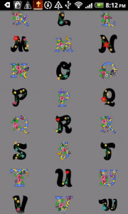 اسکرین شات برنامه Alphabet stickers for Doodle Text! 3