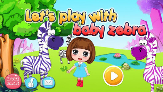 اسکرین شات بازی Dora Playtime with baby zebra 1