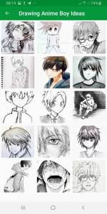 اسکرین شات برنامه Drawing Anime Boy Ideas 3