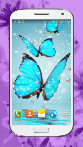 اسکرین شات برنامه Butterfly Live Wallpaper HD 7