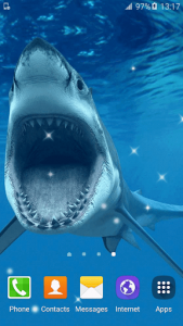 اسکرین شات برنامه Shark Live Wallpaper 2