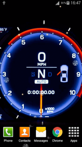اسکرین شات برنامه Speedometer Live Wallpaper HD 3