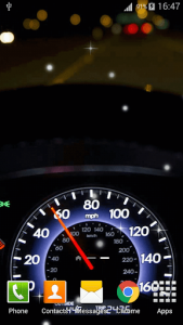 اسکرین شات برنامه Speedometer Live Wallpaper HD 2