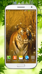 اسکرین شات برنامه Tiger Live Wallpaper HD 5