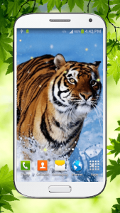 اسکرین شات برنامه Tiger Live Wallpaper HD 2