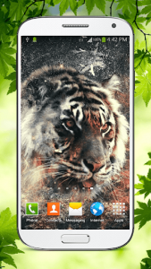 اسکرین شات برنامه Tiger Live Wallpaper HD 1