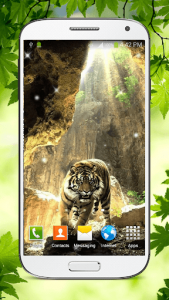 اسکرین شات برنامه Tiger Live Wallpaper HD 4