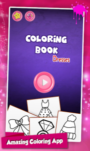 اسکرین شات برنامه Dresses Coloring Pages ( Glitter Game For Girls ) 1