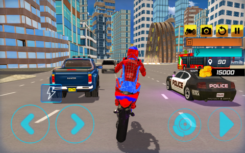 اسکرین شات بازی Superhero Stunt Bike Simulator 2