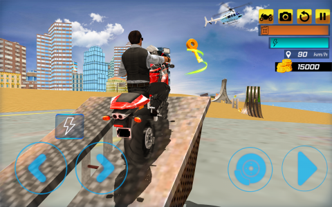 اسکرین شات بازی Superhero Stunt Bike Simulator 6