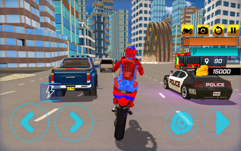 اسکرین شات 2 بازی Superhero Stunt Bike Simulator
