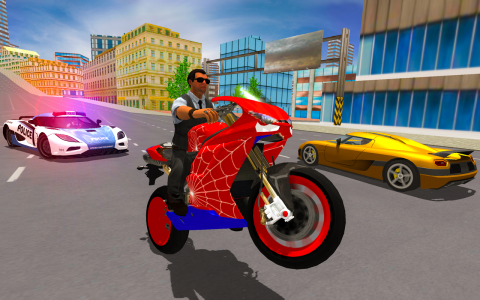 اسکرین شات بازی Superhero Stunt Bike Simulator 1