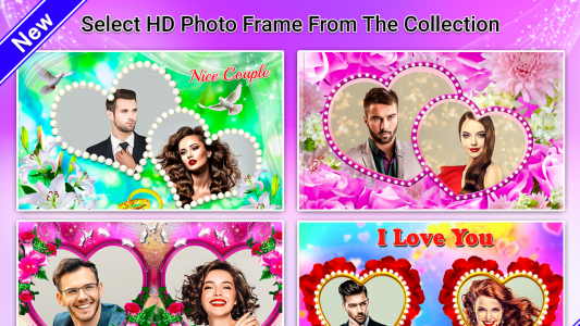 اسکرین شات برنامه Love Heart Photo Frame 4