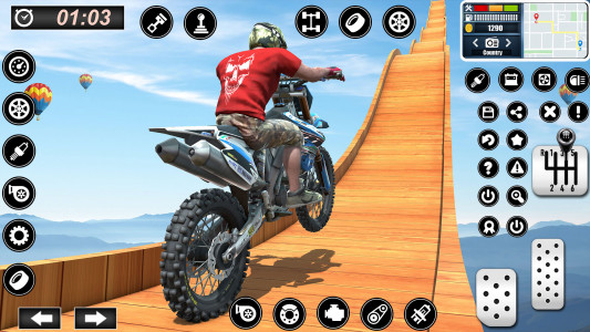 اسکرین شات بازی Bike Stunts Race : Bike Games 1