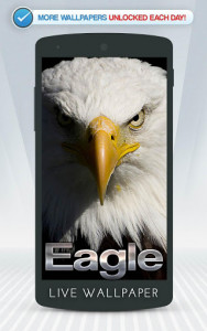 اسکرین شات برنامه Eagle Live Wallpaper 1