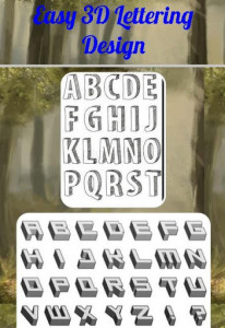 اسکرین شات برنامه Easy 3D Lettering Design 2