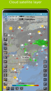 اسکرین شات برنامه eMap HDF: weather & earthquake 3