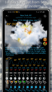 اسکرین شات 2 برنامه eWeather HDF - weather app