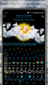 اسکرین شات 2 برنامه eWeather HDF: weather & alerts