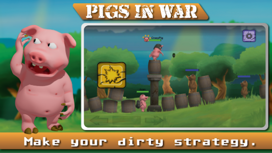 اسکرین شات بازی Angry  Pigs In War Strategy offline Games 2