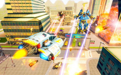 اسکرین شات برنامه Robot Fighting 3D - Transform Robot War Games 2018 6