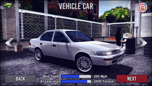 اسکرین شات برنامه Corolla Drift Simulator 1