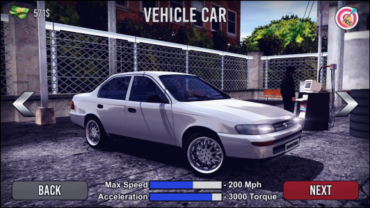 اسکرین شات 1 برنامه Corolla Drift Simulator