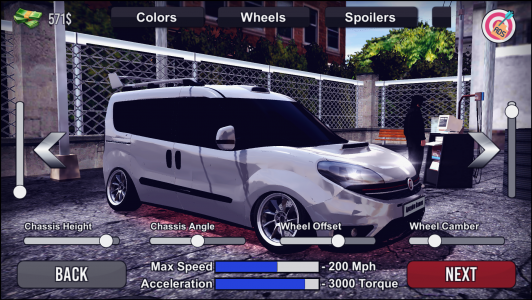 اسکرین شات بازی Doblo Drift Simulator 2