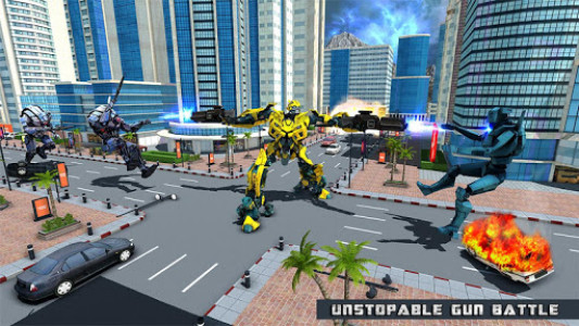 اسکرین شات برنامه Air Robot Plane Transformation Game 2020 1