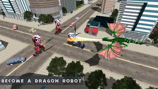 اسکرین شات 2 بازی Dragon Robot Transform Game