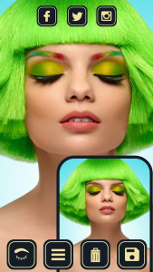 اسکرین شات برنامه Eyebrow Editor - Face Makeup 7