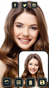 اسکرین شات برنامه Eyebrow Editor - Face Makeup 1