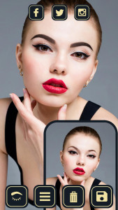 اسکرین شات برنامه Eyebrow Editor - Face Makeup 2
