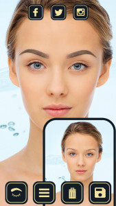 اسکرین شات برنامه Eyebrow Editor - Face Makeup 8