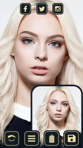 اسکرین شات برنامه Eyebrow Editor - Face Makeup 4
