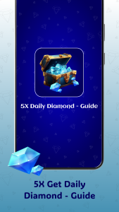اسکرین شات 1 برنامه 5X Get Daily Diamond - Guide