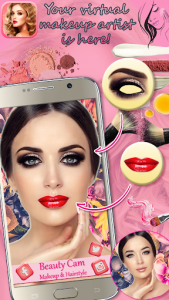 اسکرین شات برنامه Makeup & Hairstyle - Camera Beauty App 5