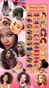 اسکرین شات برنامه Makeup & Hairstyle - Camera Beauty App 3