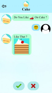 اسکرین شات بازی fake call and sms cake game 2